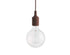 Candeeiro de Suspensão E27 com Canopy Deep Red